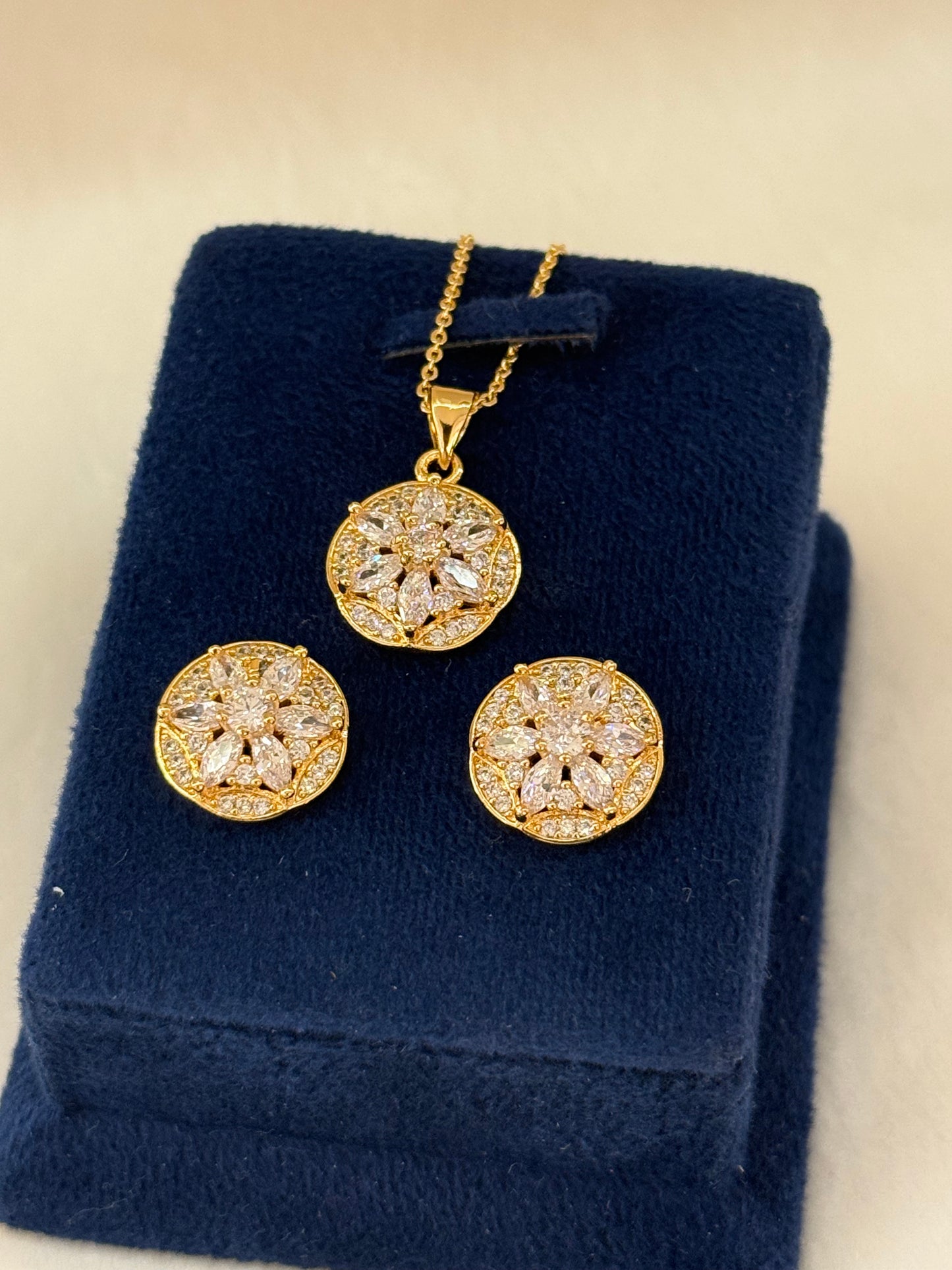 Goldplated Pendant Set-Ps86