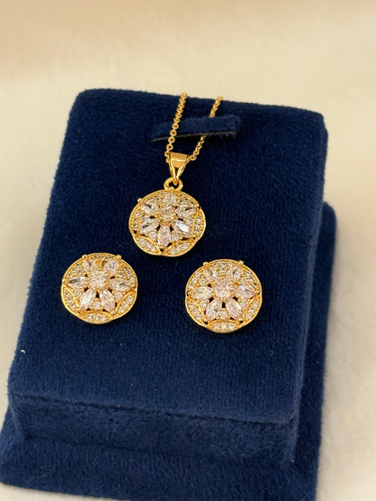 Goldplated Pendant Set-Ps86