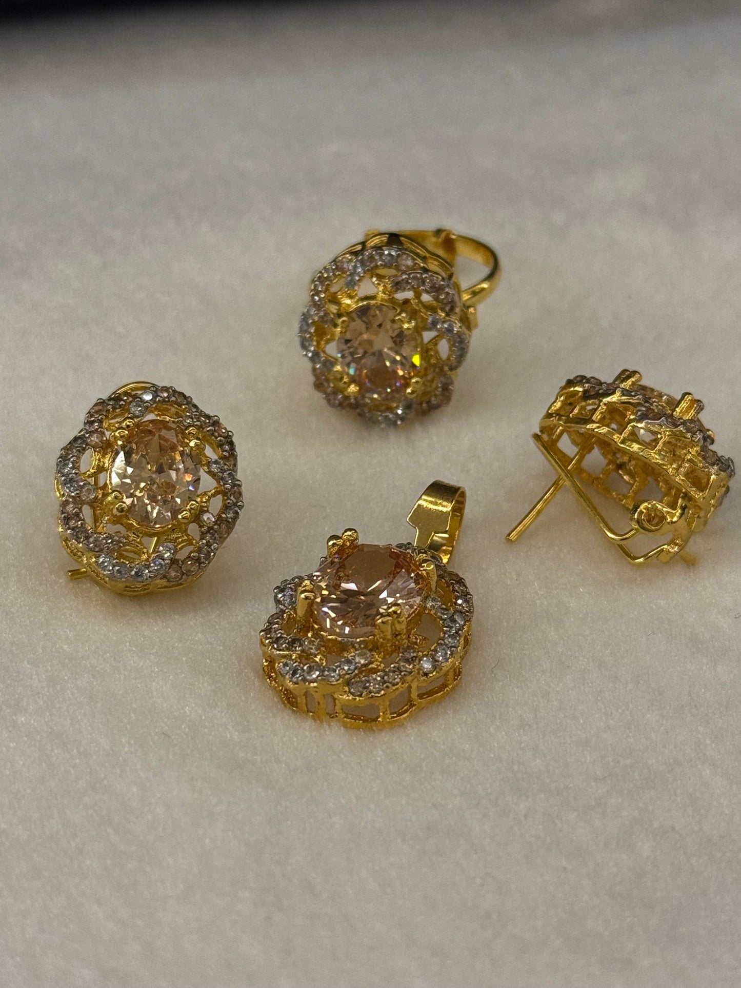 Goldplated Pendant Set-Ps54