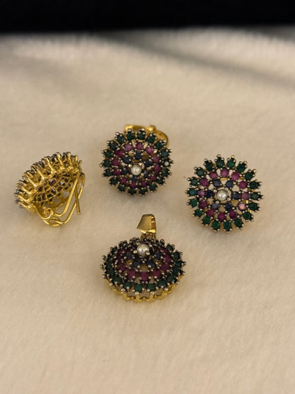 Goldplated Pendant Set-Ps51