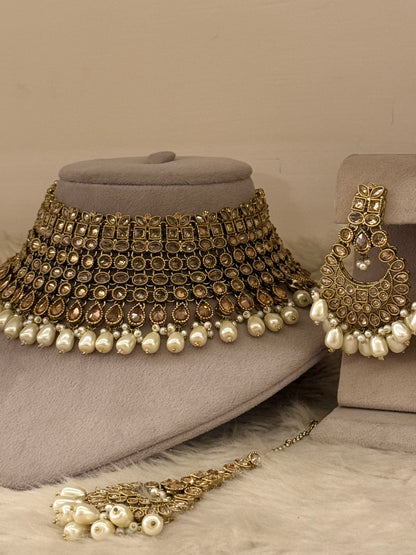 Goldplated bridal set-Bs86