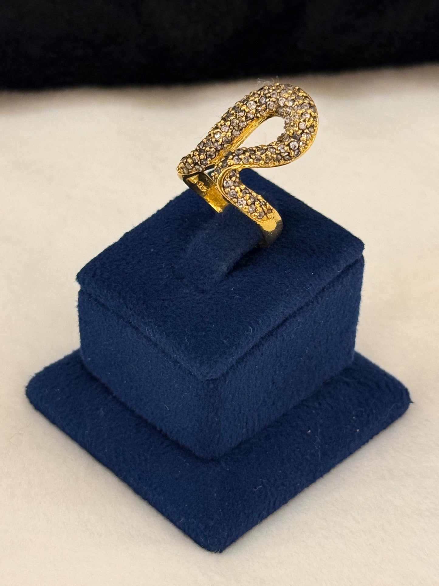 925 Silver GoldPlated Ring-Sr113