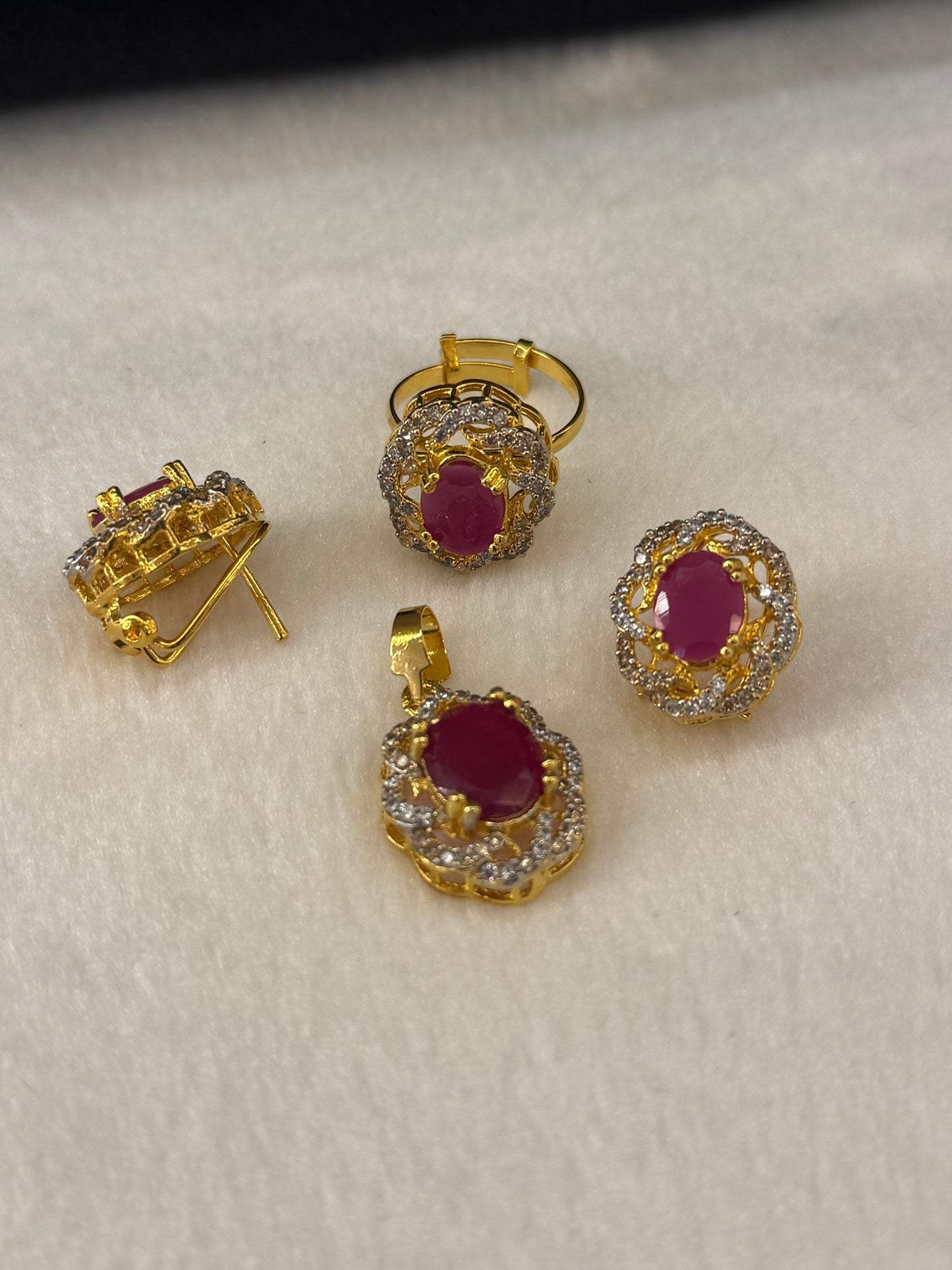 Goldplated Pendant Set-Ps54