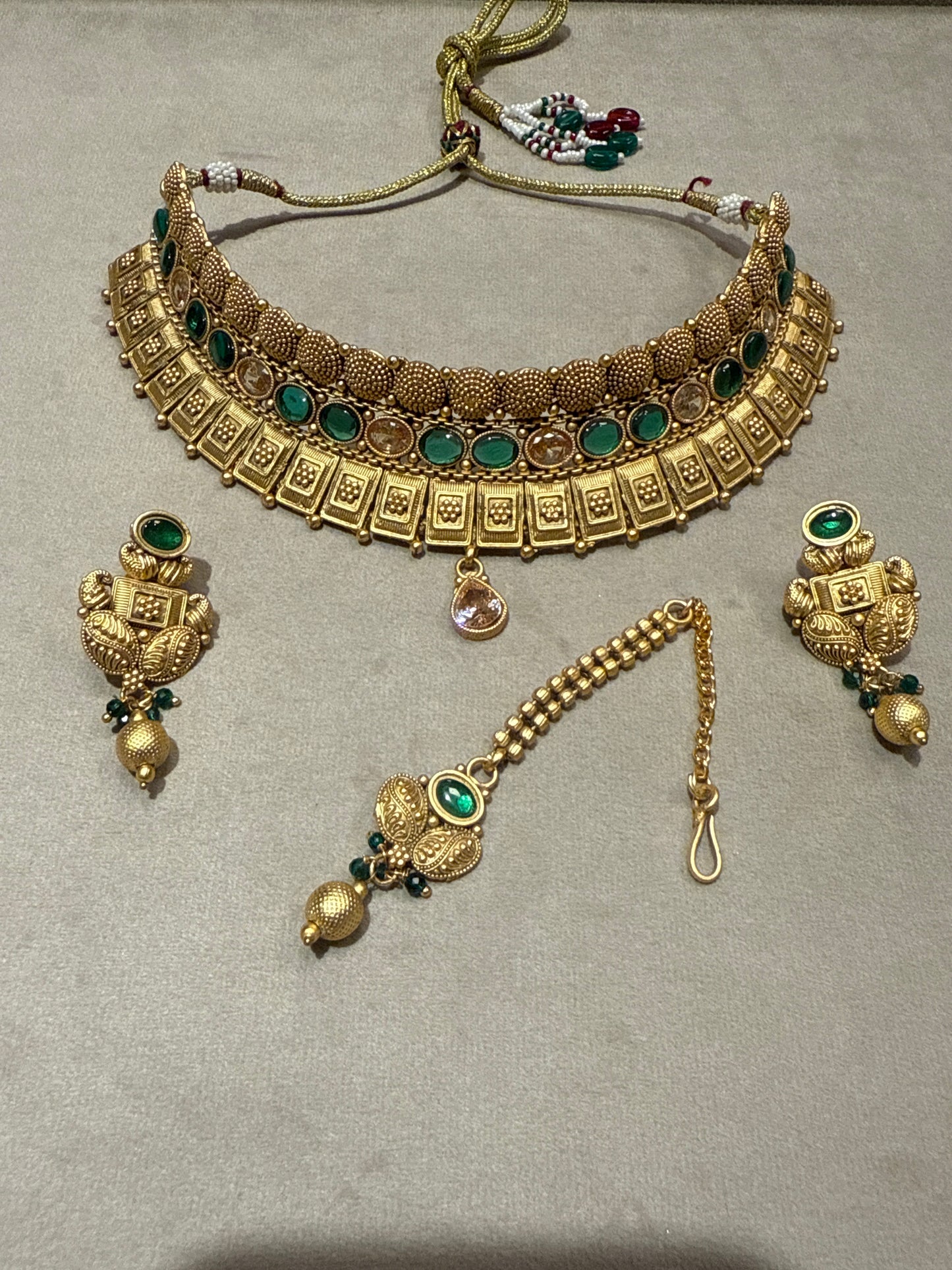 Emerald Dynasty Bridal Set-Bs30