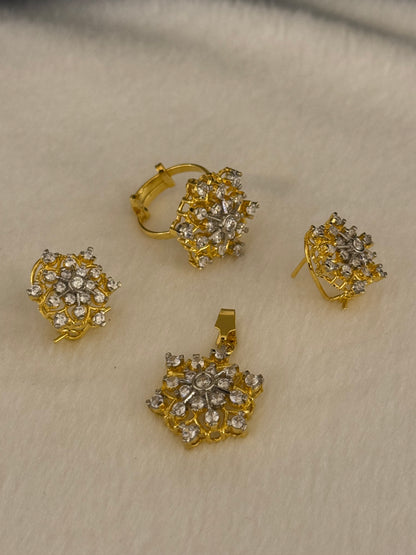 Goldplated Pendant Set-Ps49