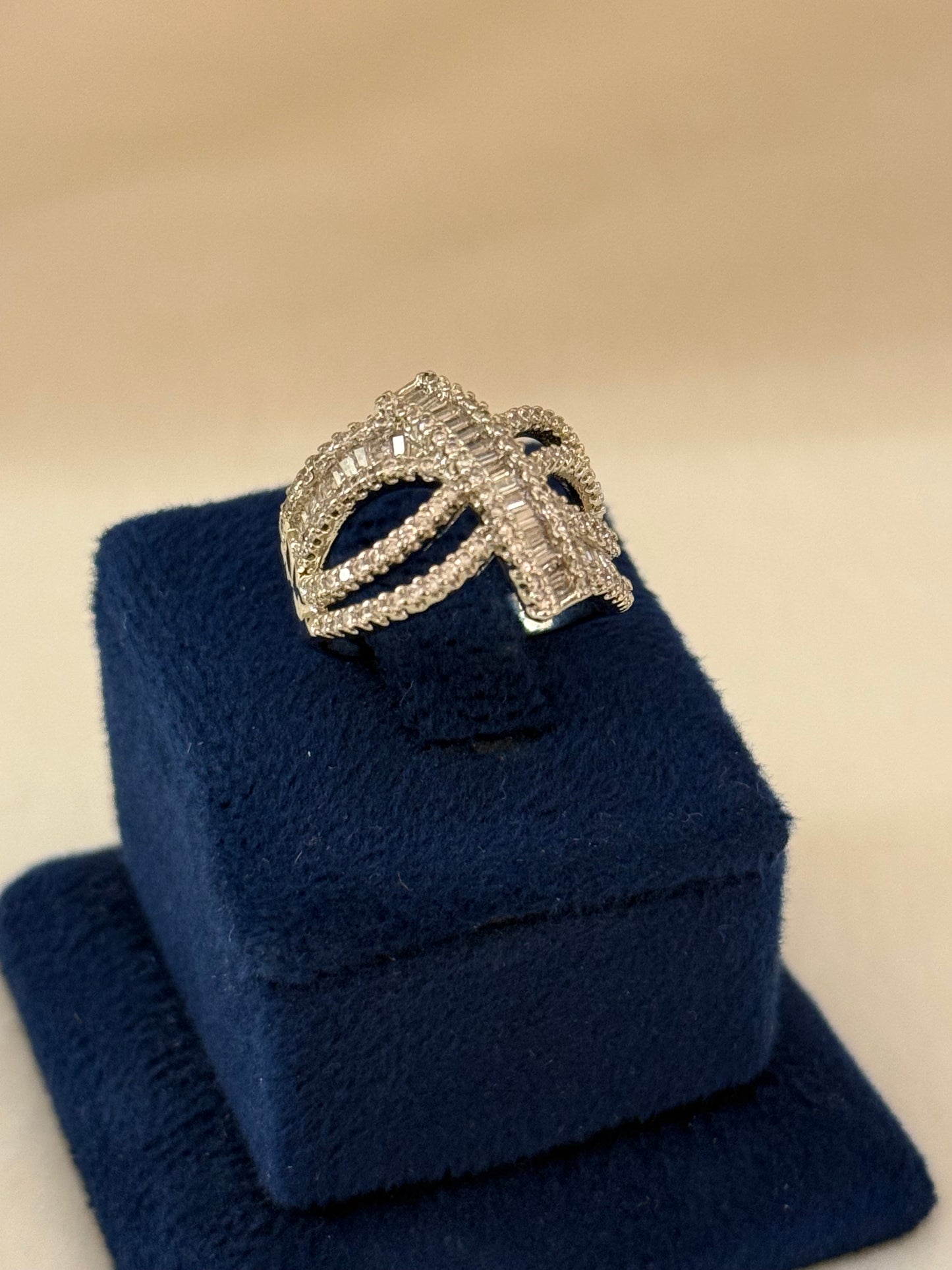 Rhodium Plated Ring-R250