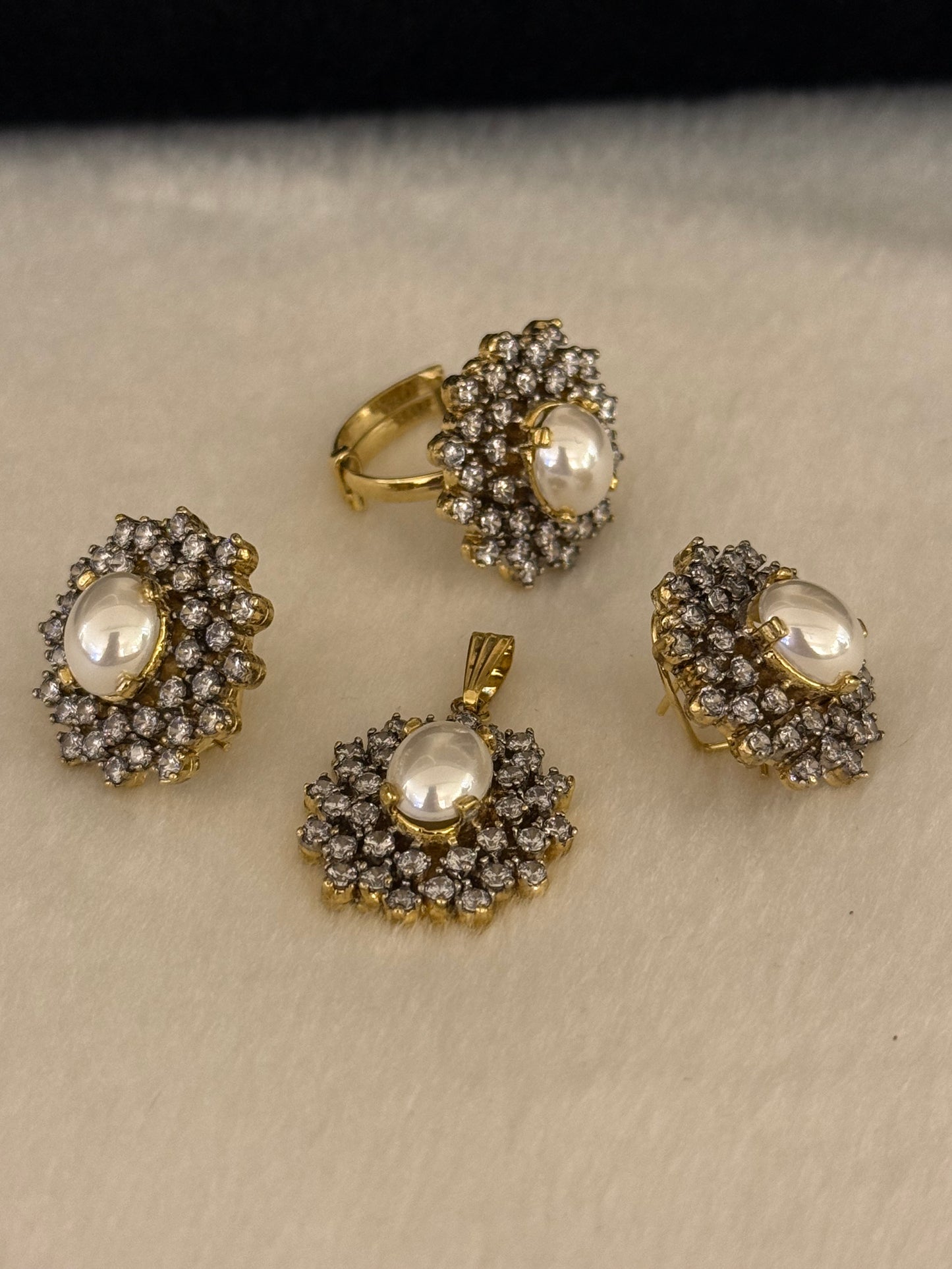 Goldplated Pendant Set-Ps44