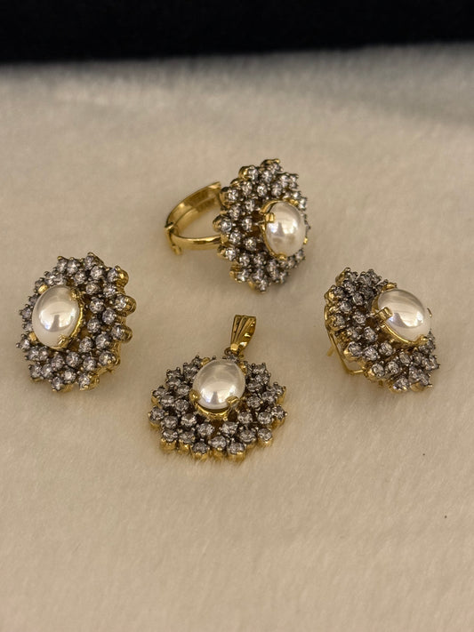 Goldplated Pendant Set-Ps44