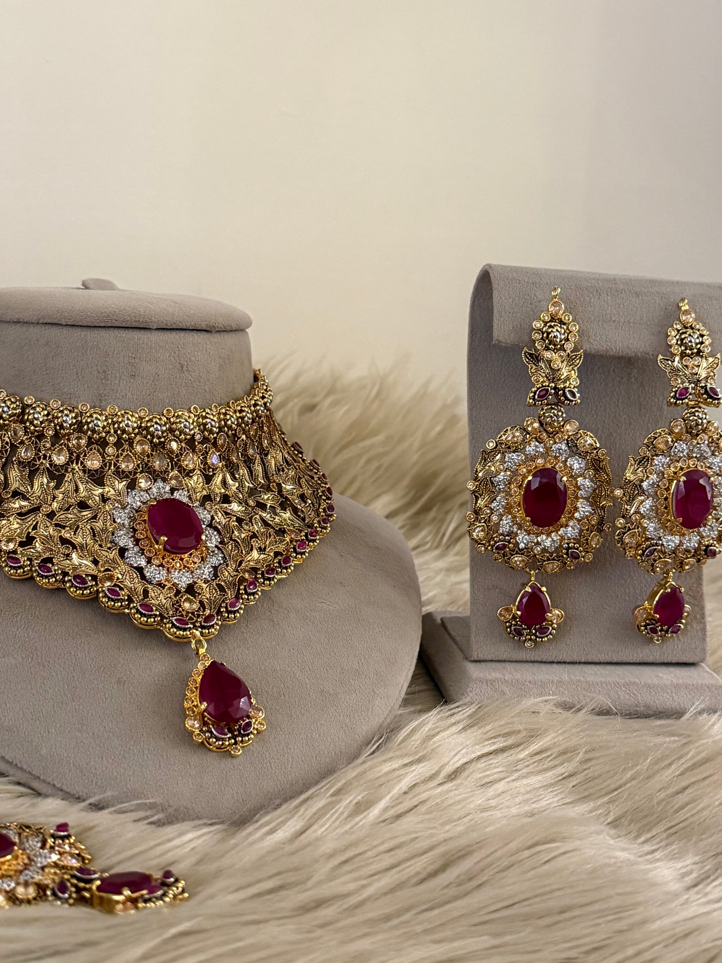 Gold Plated Bridal Set-Bs94