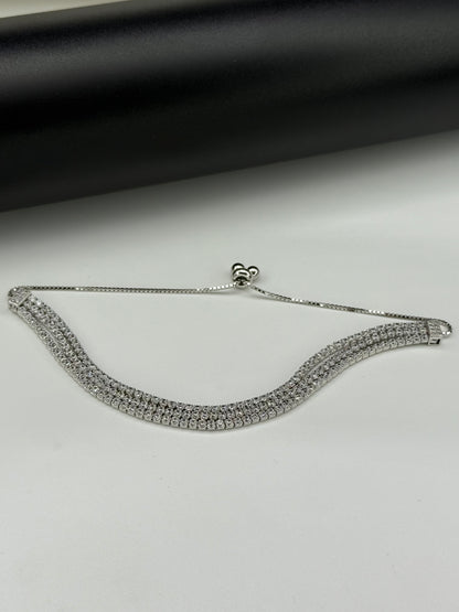 925 Elegance Trio Bracelet- Bs15