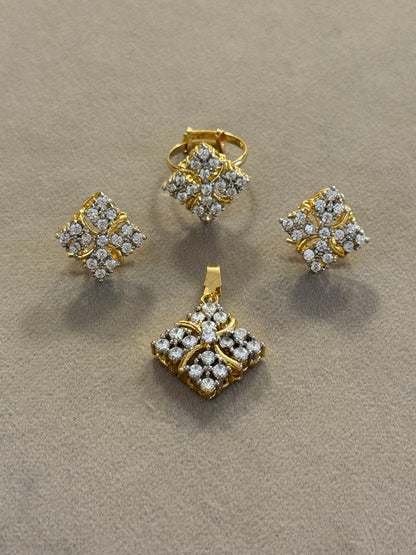 Goldplated Pendant Set-Ps36