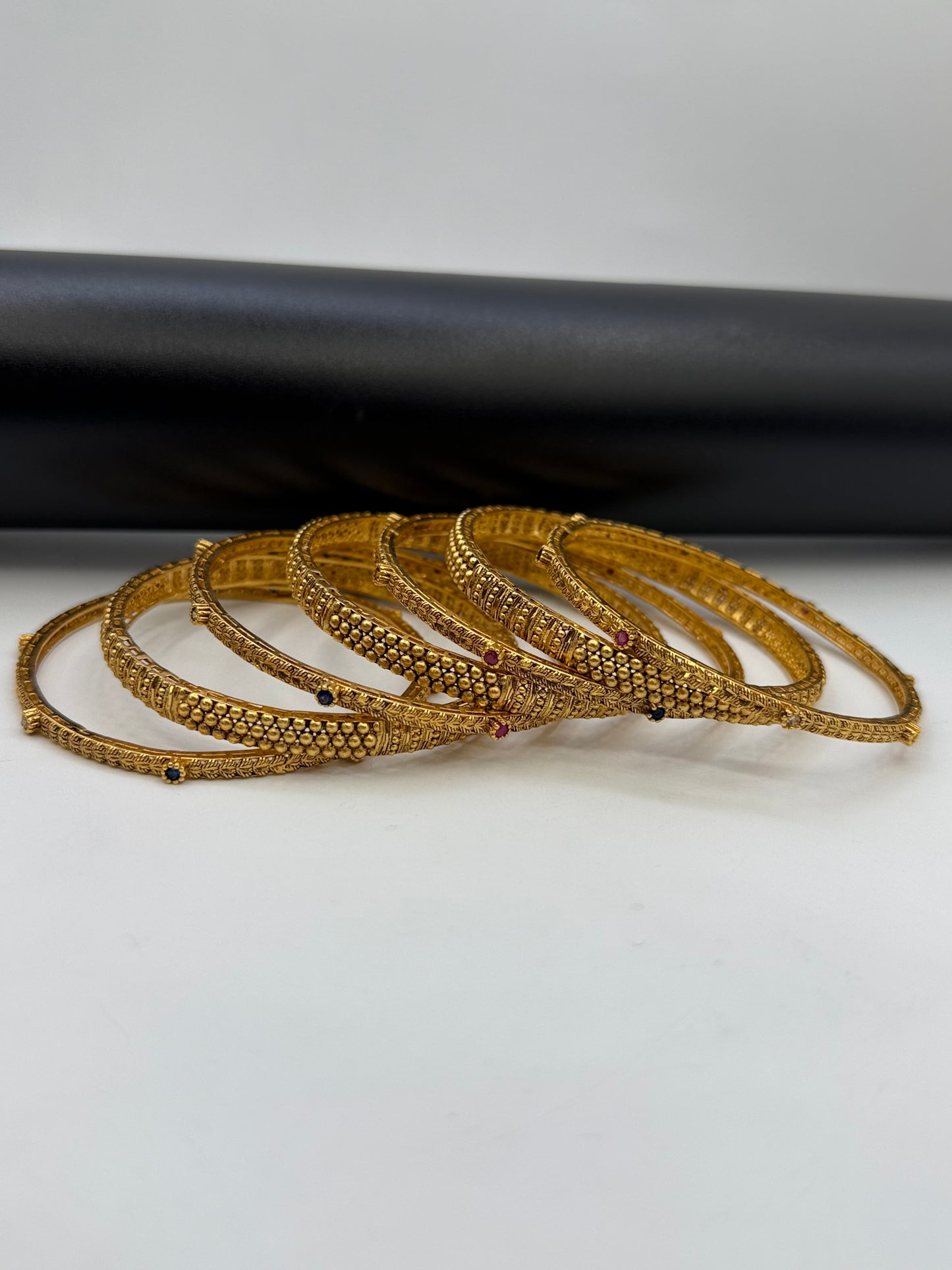 925 Silver Gold Plated Bangles-Sbg35