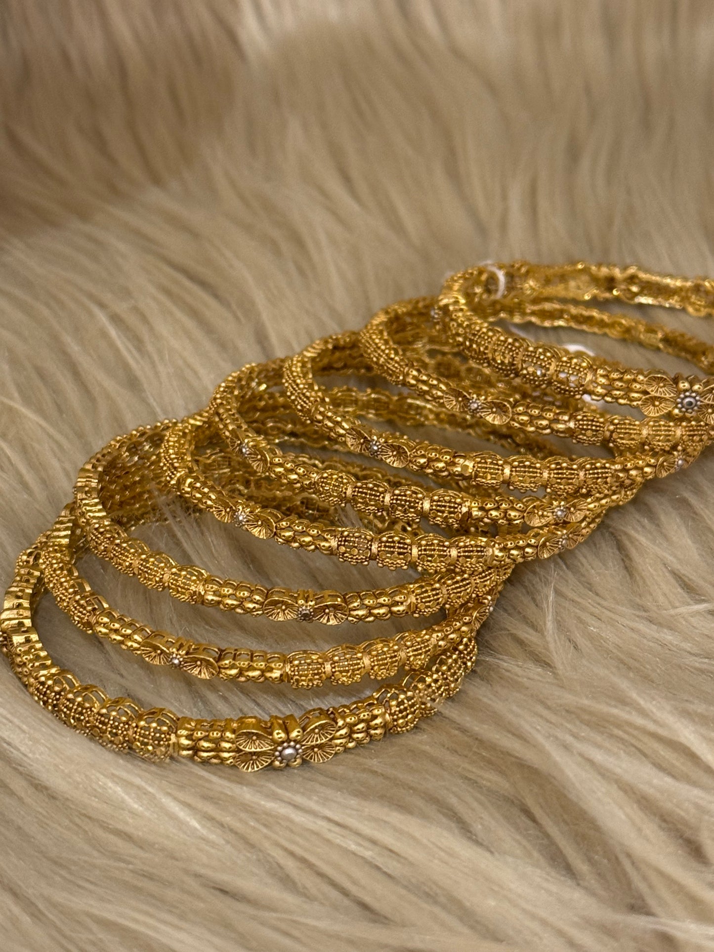 925 Silver Gold Plated Bangles-Sbg46