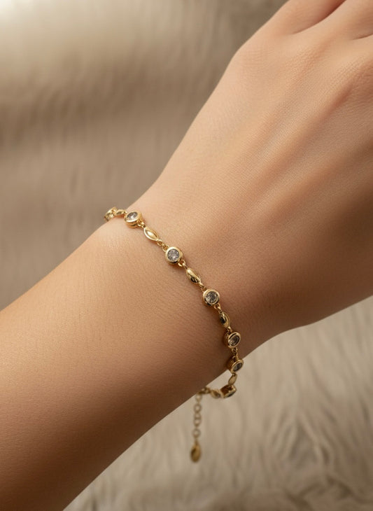 Goldplated bracelet-Bs28