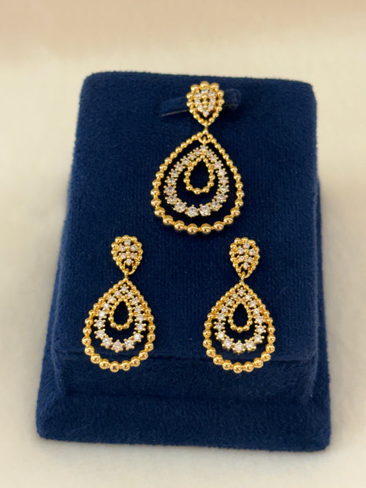 Goldplated Pendant Set-Ps82