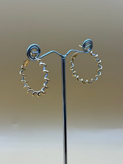 Golden Wave Hoops-Db14