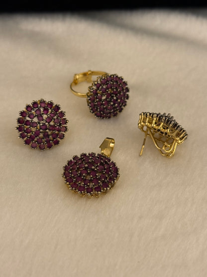 Goldplated Pendant Set-Ps51