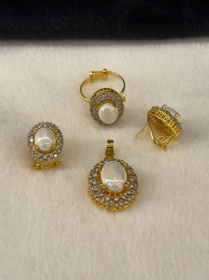 Goldplated Pendant Set-Ps55