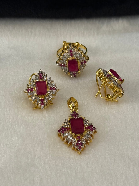 Goldplated Pendant Set-Ps53
