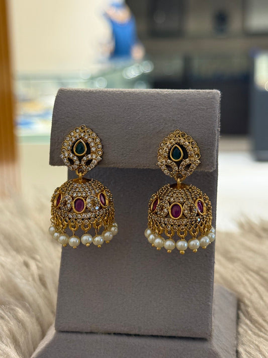 Goldplated Jhumkiyan-Er146