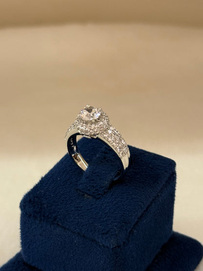 Rhodium Plated Ring-R258
