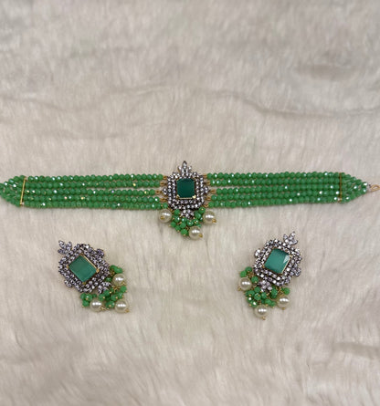 Regal Noir Choker Set-Ns17