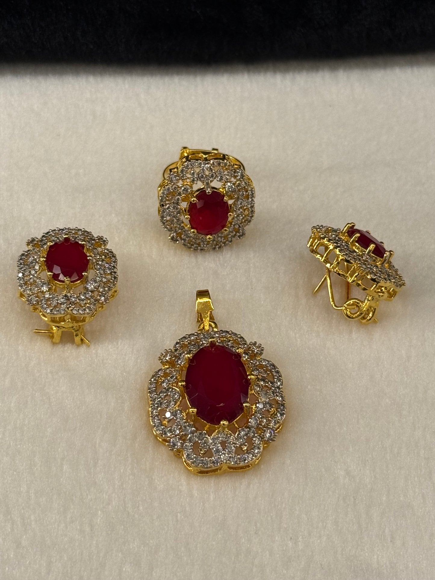 Goldplated Pendant Set-Ps56
