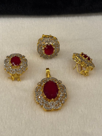 Goldplated Pendant Set-Ps56