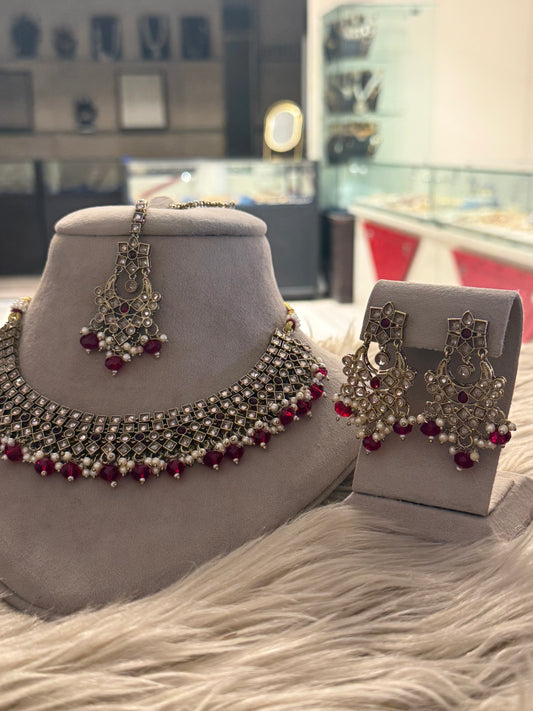 Goldplated Necklace Set-Ns92