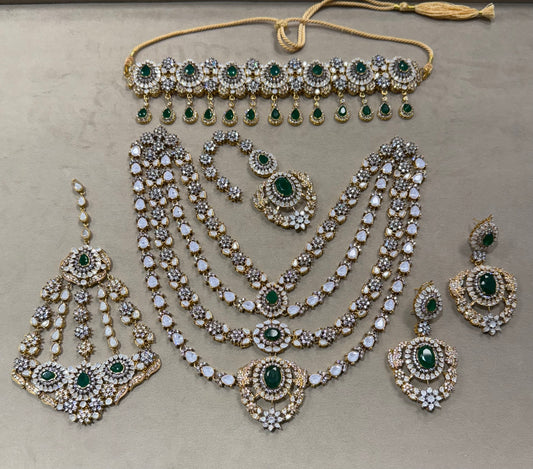 Emerald Royalty Bridal Set-Bs26