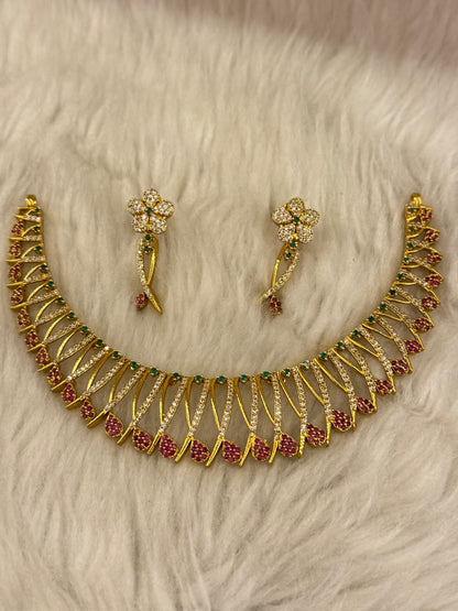 Goldplated necklace set-Ns65
