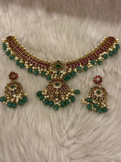 Goldplated necklace set-Ns68