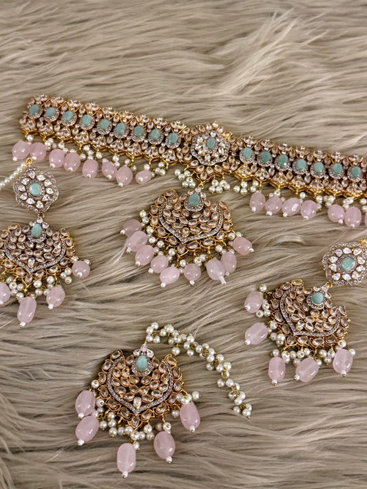 Gold Plated Bridal Set-Bs91