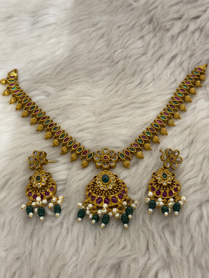 Goldplated necklace set-Ns72