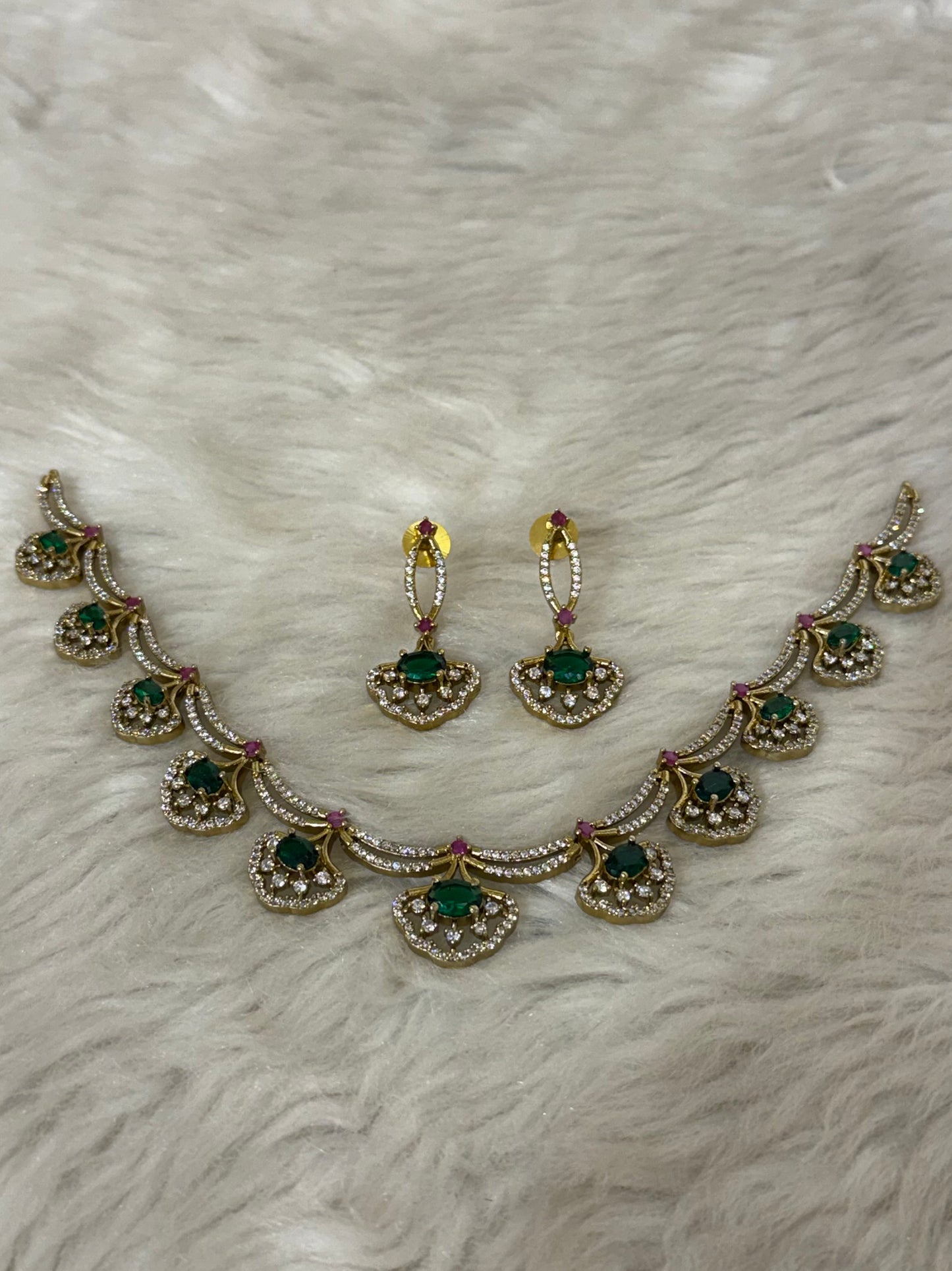 Goldplated necklace set-Ns74