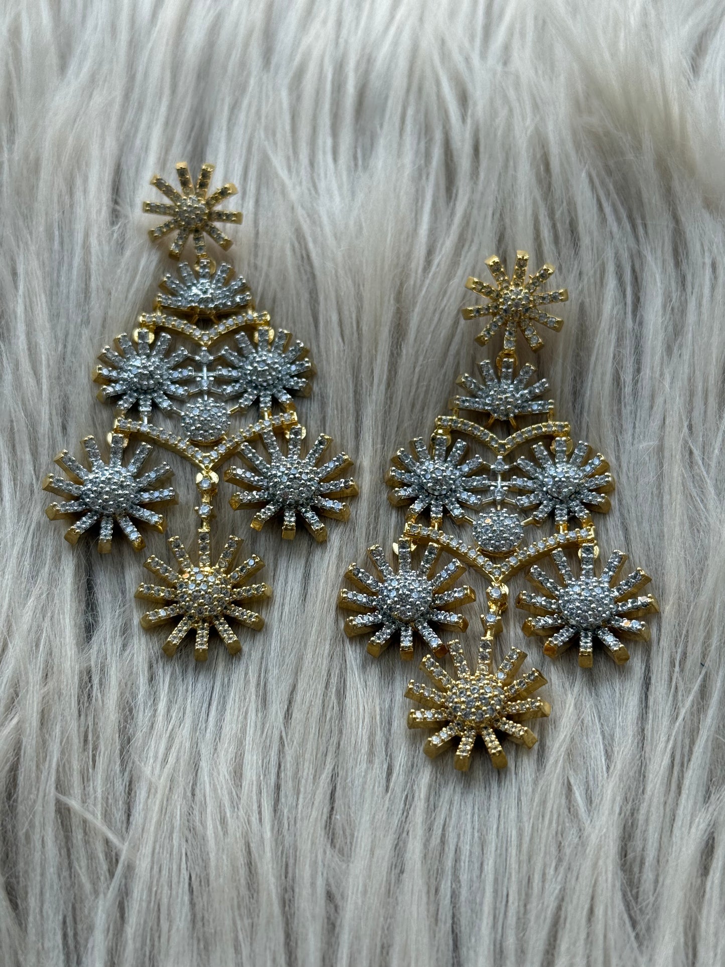 Rhodium Plated Earrings-Er94