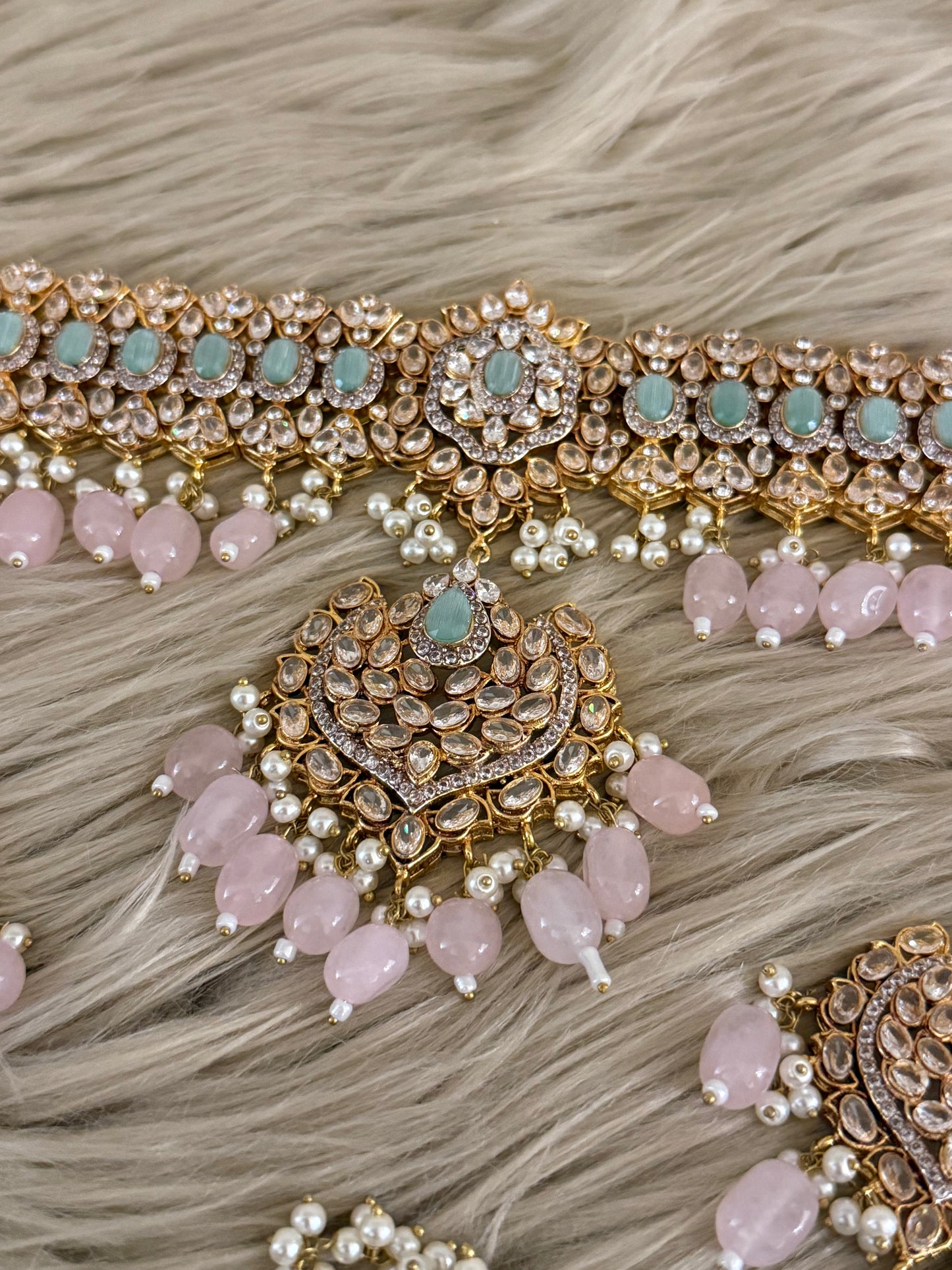 Gold Plated Bridal Set-Bs91