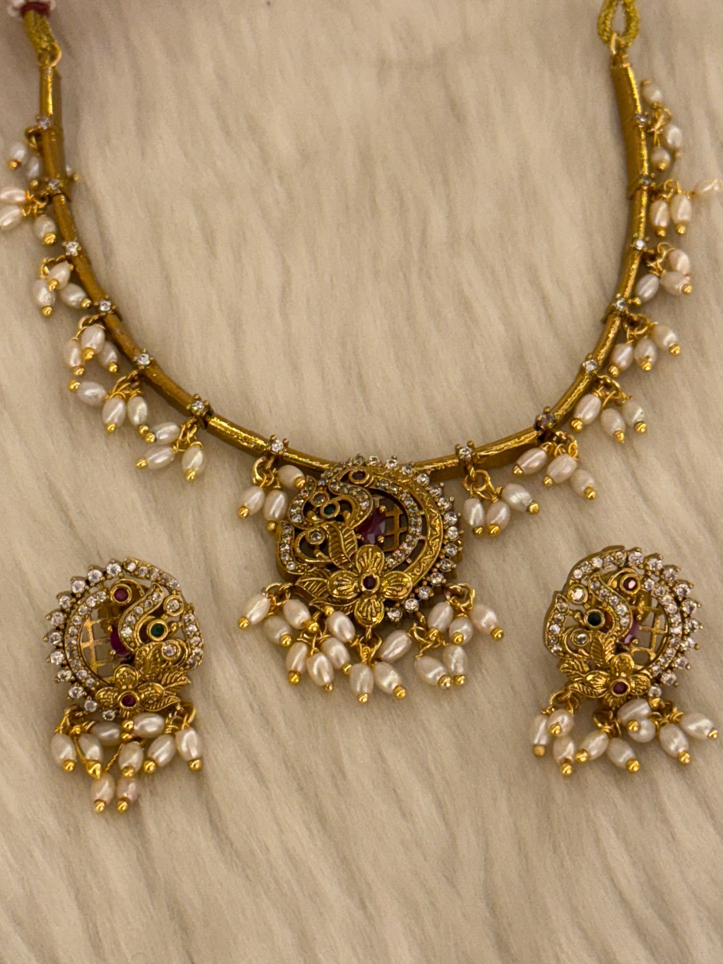 Goldplated Necklace Set-Ns35