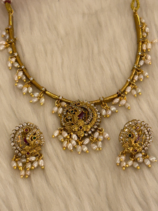Goldplated Necklace Set-Ns35