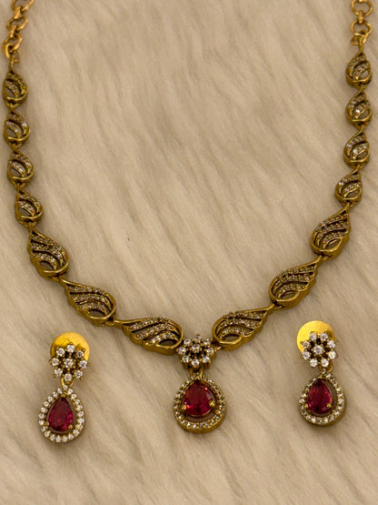 Goldplated Necklace Set-Ns37