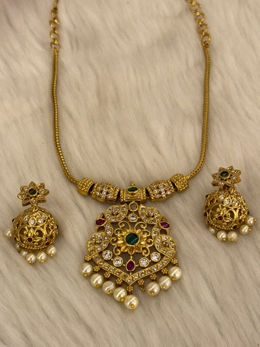 Goldplated Necklace Set-Ns39