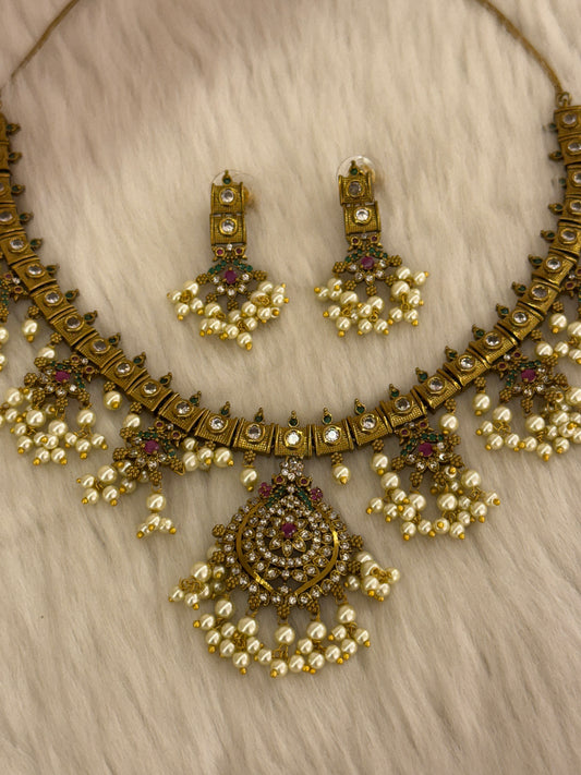 Goldplated Necklace Set-Ns40