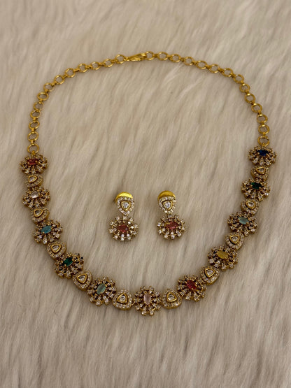 Goldplated Necklace Set-Ns43