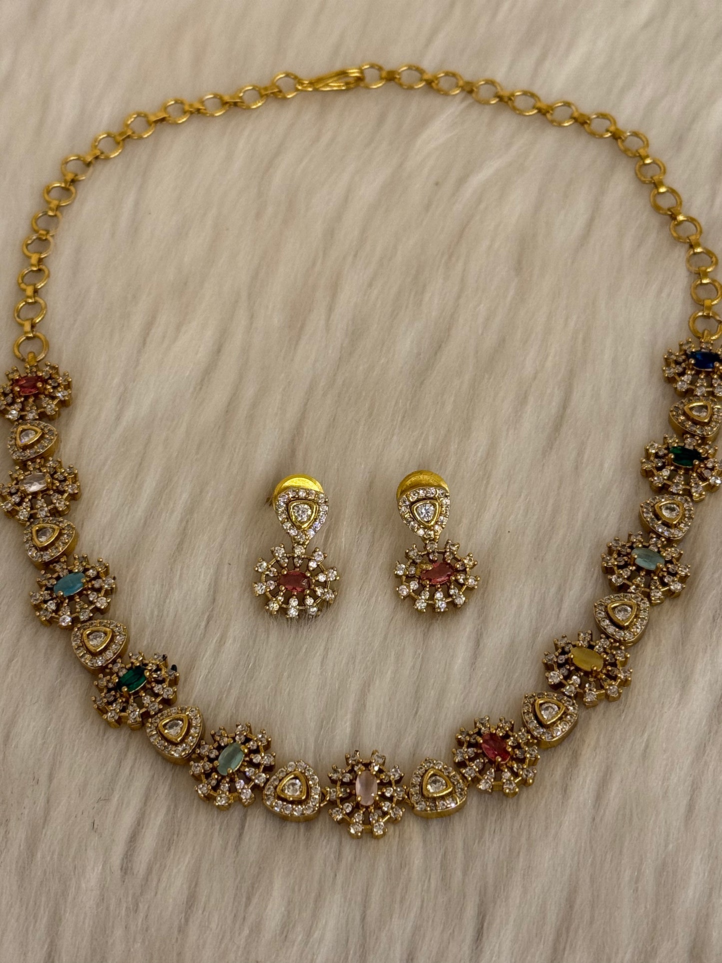 Goldplated Necklace Set-Ns43