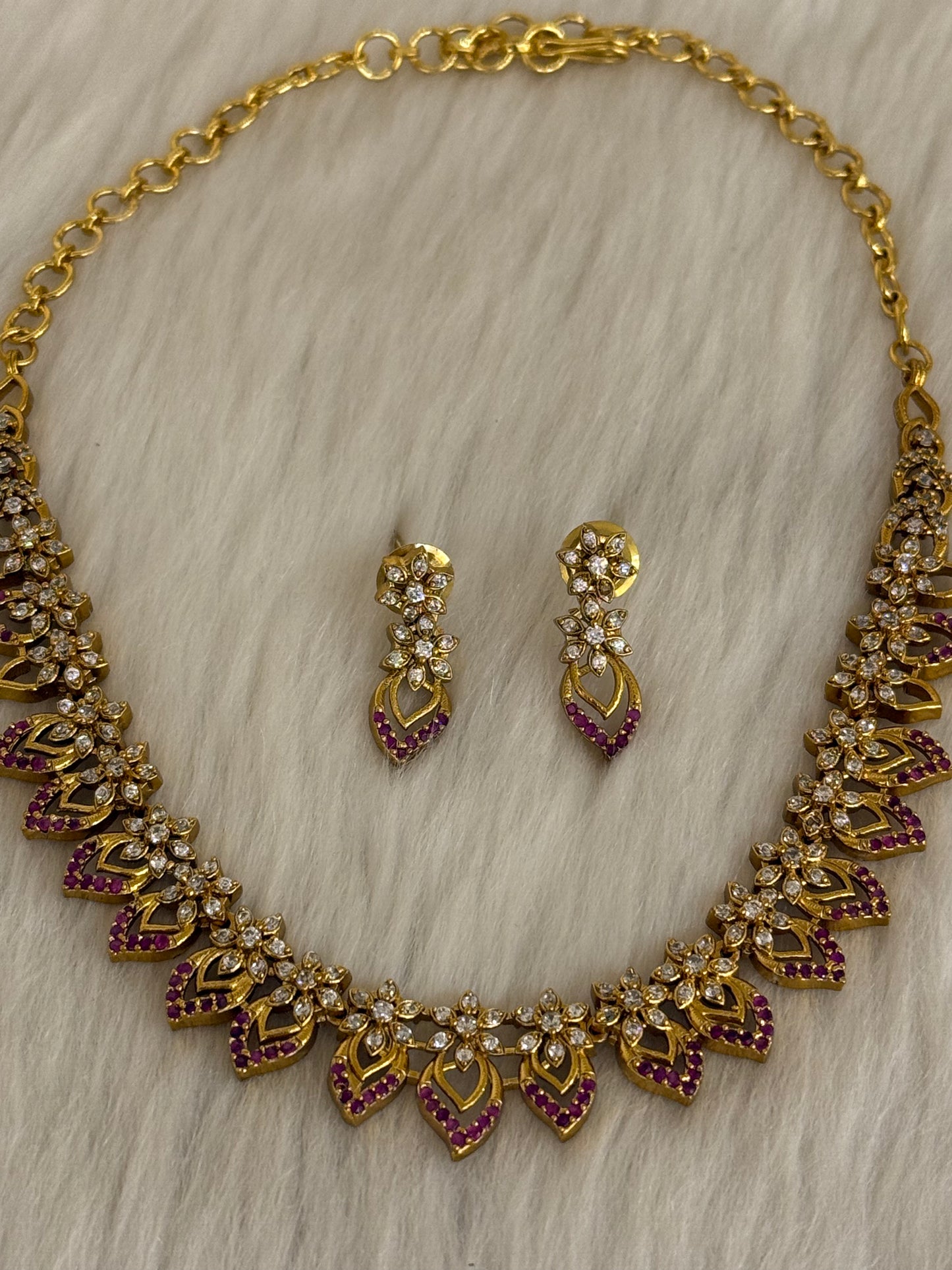 Goldplated Necklace Set-Ns44