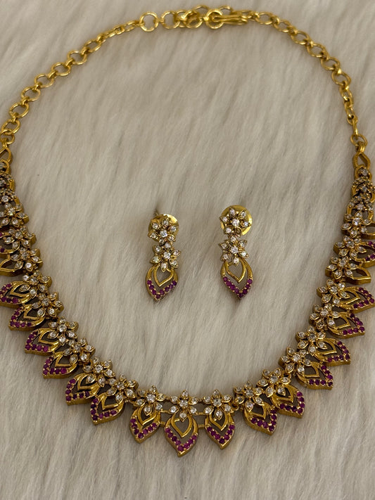 Goldplated Necklace Set-Ns44