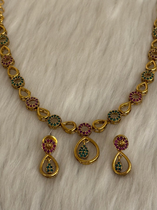 Goldplated Necklace Set-Ns46