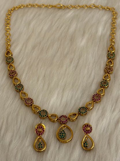 Goldplated Necklace Set-Ns46