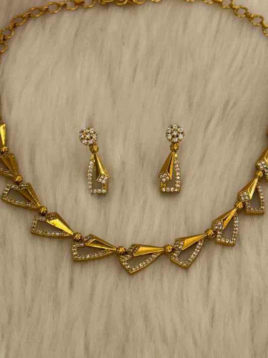 Goldplated Necklace Set-Ns53