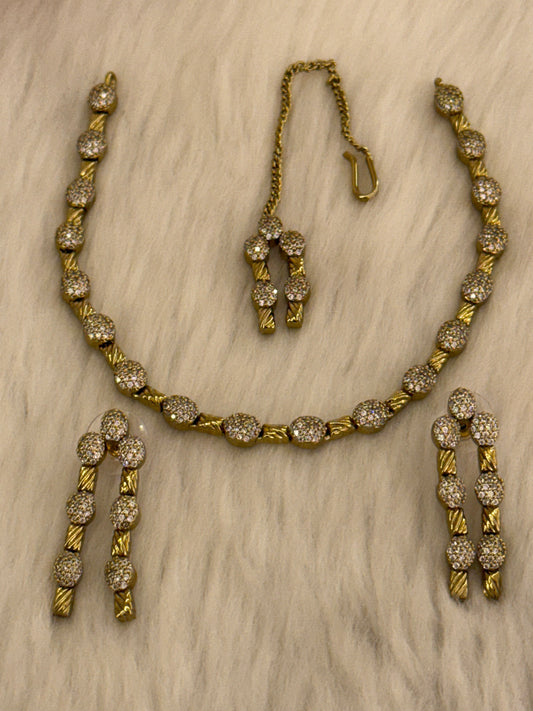 Goldplated Necklace Set-Ns58
